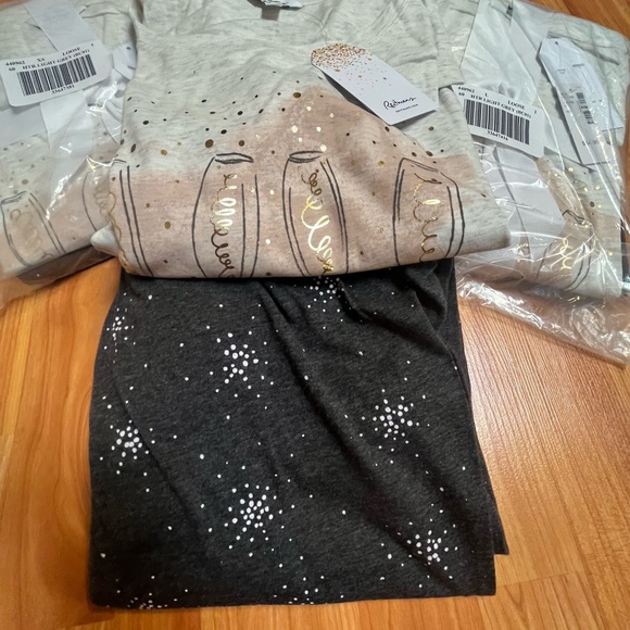 NWT Reitman’s PJ Set. “Champagne for Breakfast” - Picture 5 of 11